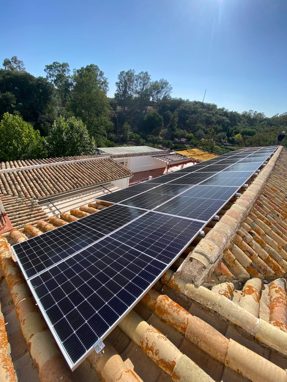 Vivienda rural con teja árabe