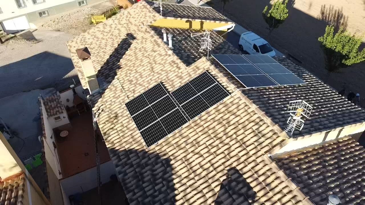 Vista aérea en tejado