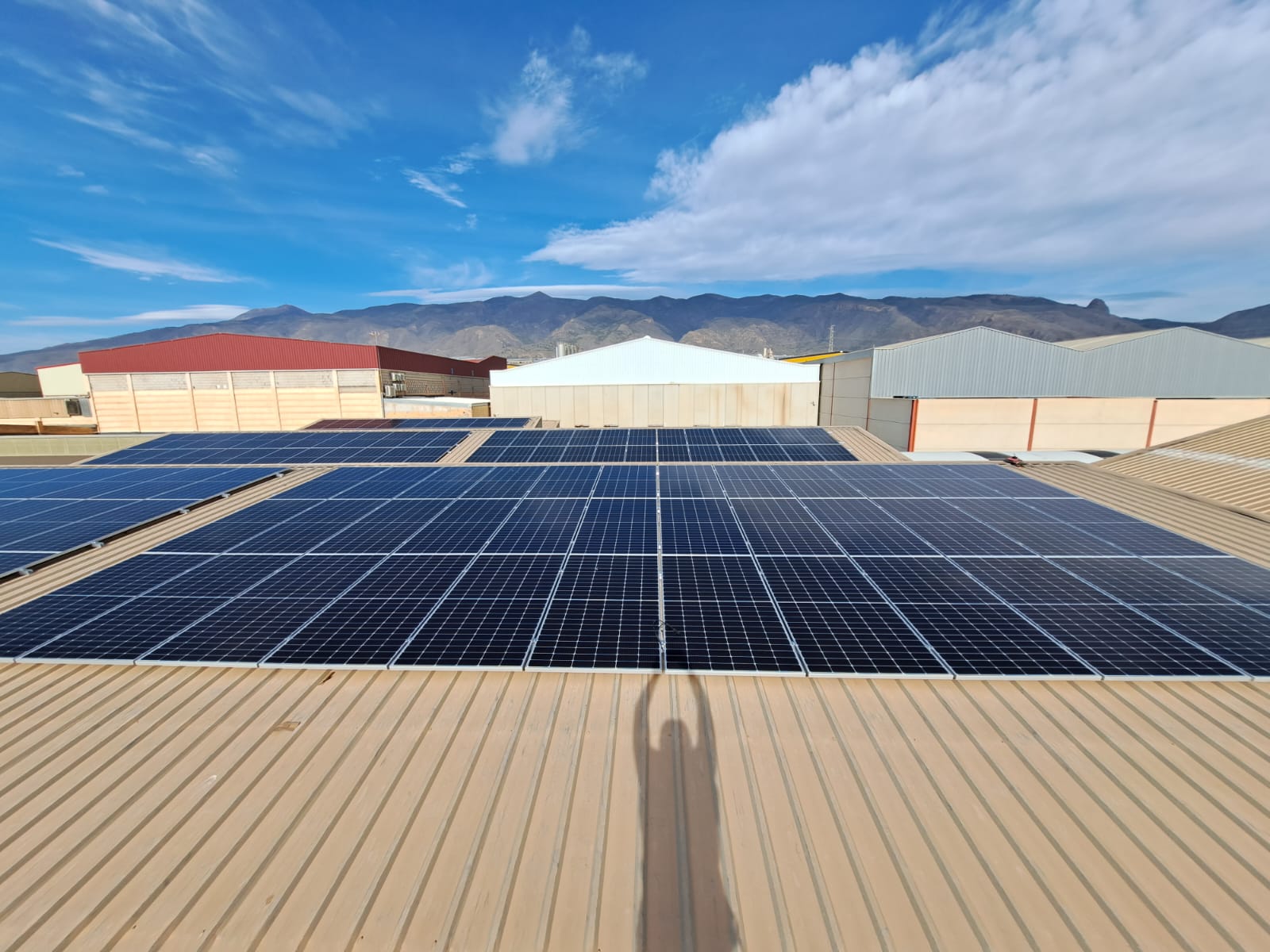 Cubierta solar industrial