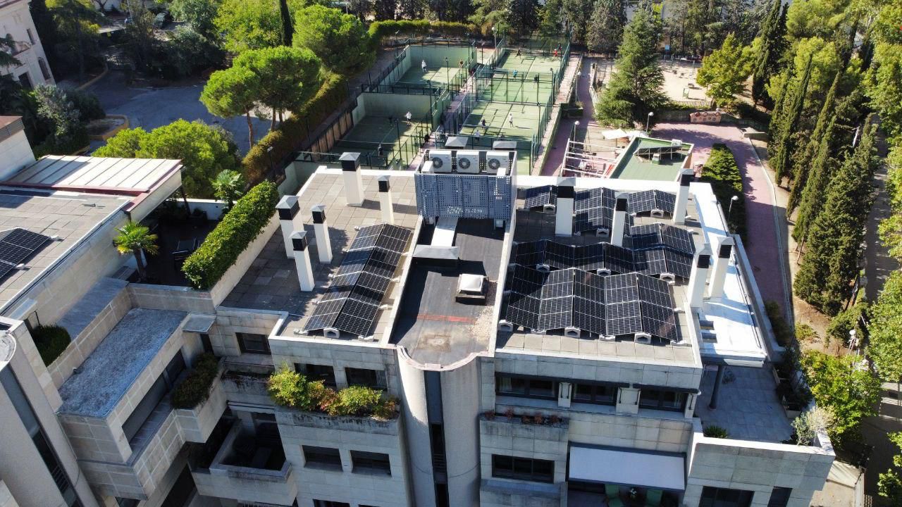 Azotea de edificio en Madrid